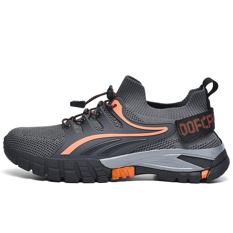 

Fashion mesh shoes 2024 new men s shoes breathable, lightweight and non-slip sports shoes outdoor hiking shoes soft-soled casual shoes 47 сірий колір