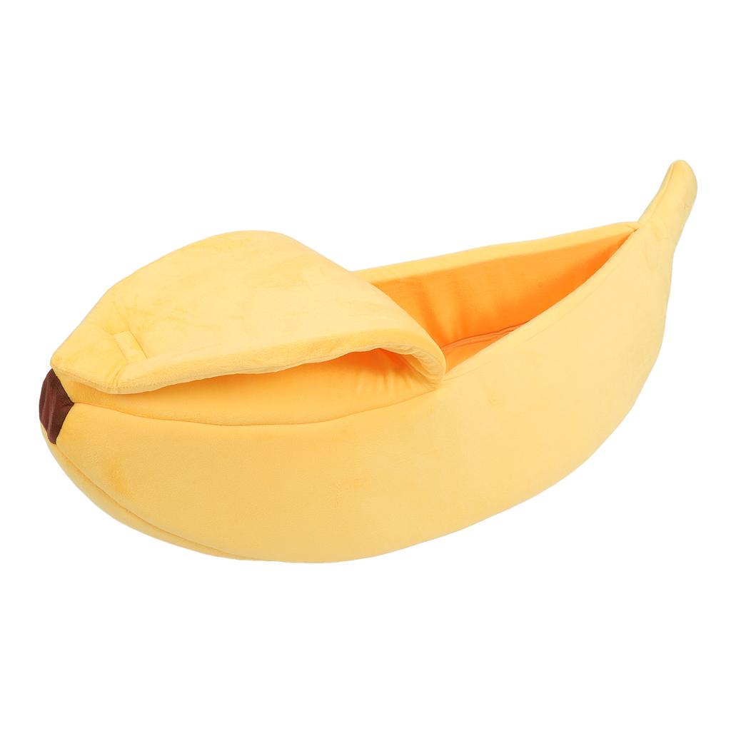 Banana Shaped Cat Bed Funny Soft Cozy Cat Cave Bed Warm Pet Bed for Dogs Kittens Puppy XL