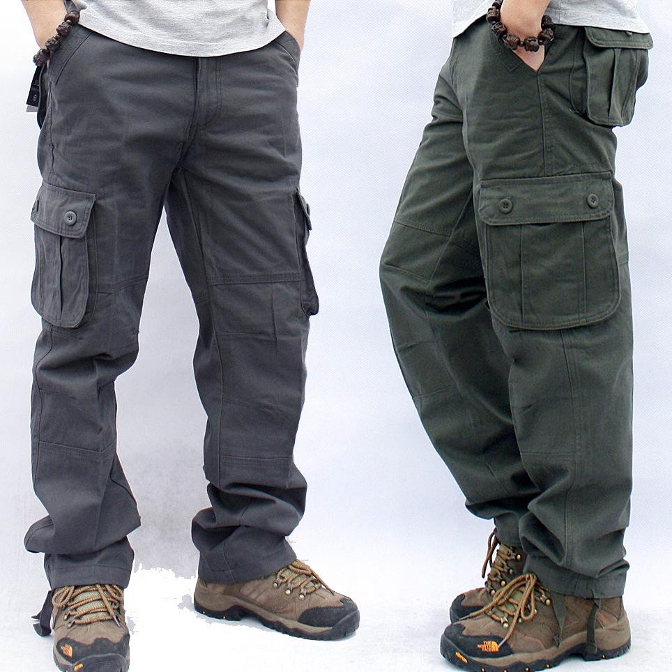 Multi-pocket Overalls Casual Trousers Straight Work Uniform Labor Insurance Sports Loose Men's Trousers Elastic Trousers