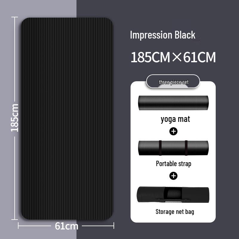 Covoraș NBR Antiderapant Îngroșat pentru Yoga și Fitness pentru Începători