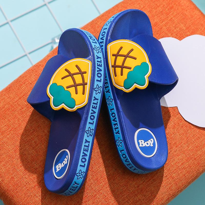 

Летние детские тапочки для малышей милые мальчики и девочки домашние домашние и уличные фруктовые однословные нескользящие сандалии одноклассники 35 (inner length 20.5cm)