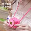 Mini fan Cartoon halterneck fan summer fun student usb charging handheld lazy portable bladeless small fan