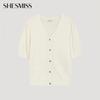  She S miSS  V Neck Puff SleeVe Cardigan SSkcdo22510 iV