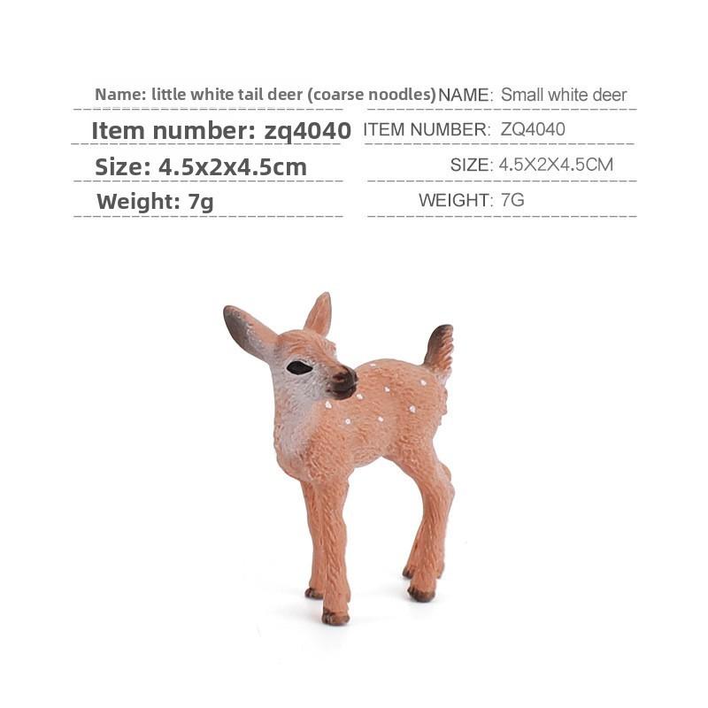 Christmas Reindeer Animal Model Pvc Static Decor For Holiday Table Centerpiece