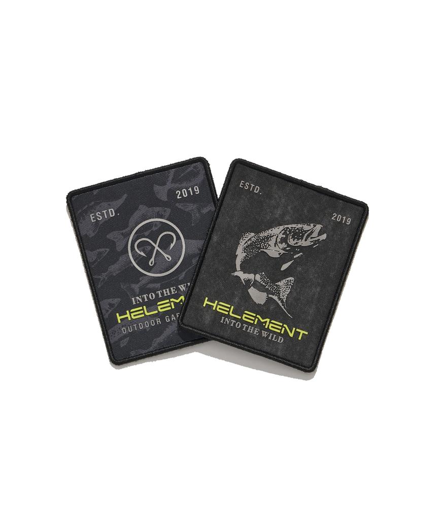 HELEMENT Double Hook Velcro Patch (Black)