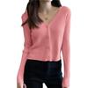 Women's Short Sweater Slim Fit Cardigan Jacket Knitted Cardigan Outerwear Top
