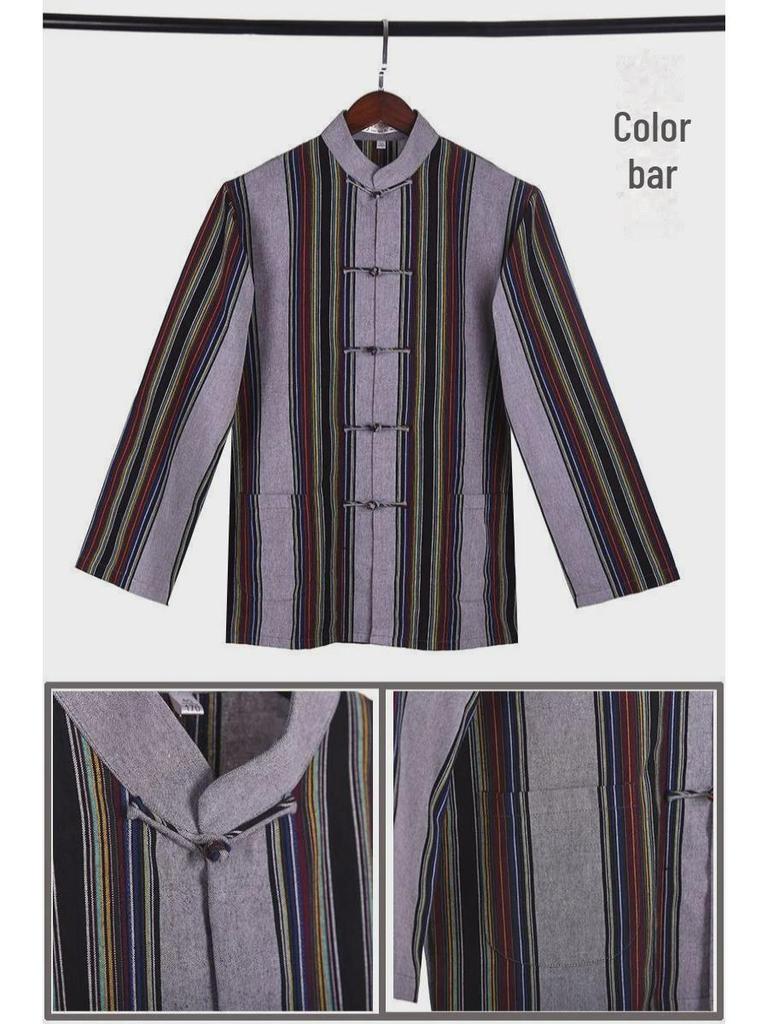 Men’s Chinese Style Long-Sleeved Tang Suit Jacket