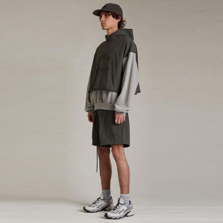 Fear of God Essentials Nylonové Běžecké Šortky Ink Pánské Spodní díly Černé 160SP244210F