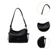 Women's Shoulder Bag Lightweight Gifts Handbag for Shopping Birthday Outdoor Black