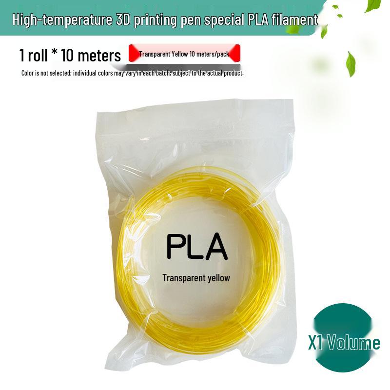 High-Temperature Transparent PLA 3D Printing Pen Filament, 1.75mm