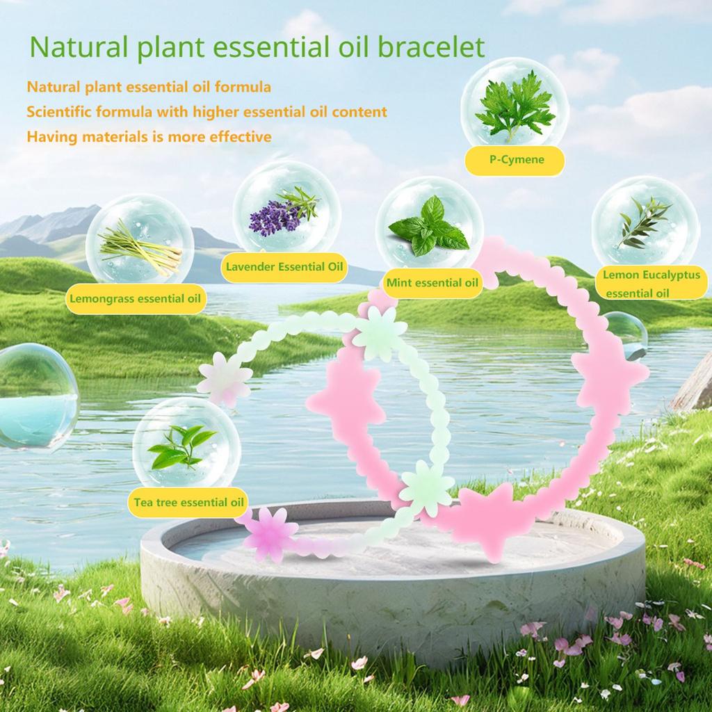 Lysende myggmiddelarmbånd Anti-bitt Barn Voksen Utendørs Insektmiddelarmbånd