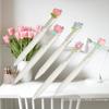 5/10Pcs Cute Sweet Tulip Flower Gel Pens Quick-Dry Ballpoint Pens 0.5mm Black Ink Pen Office School Stationery Supplies
