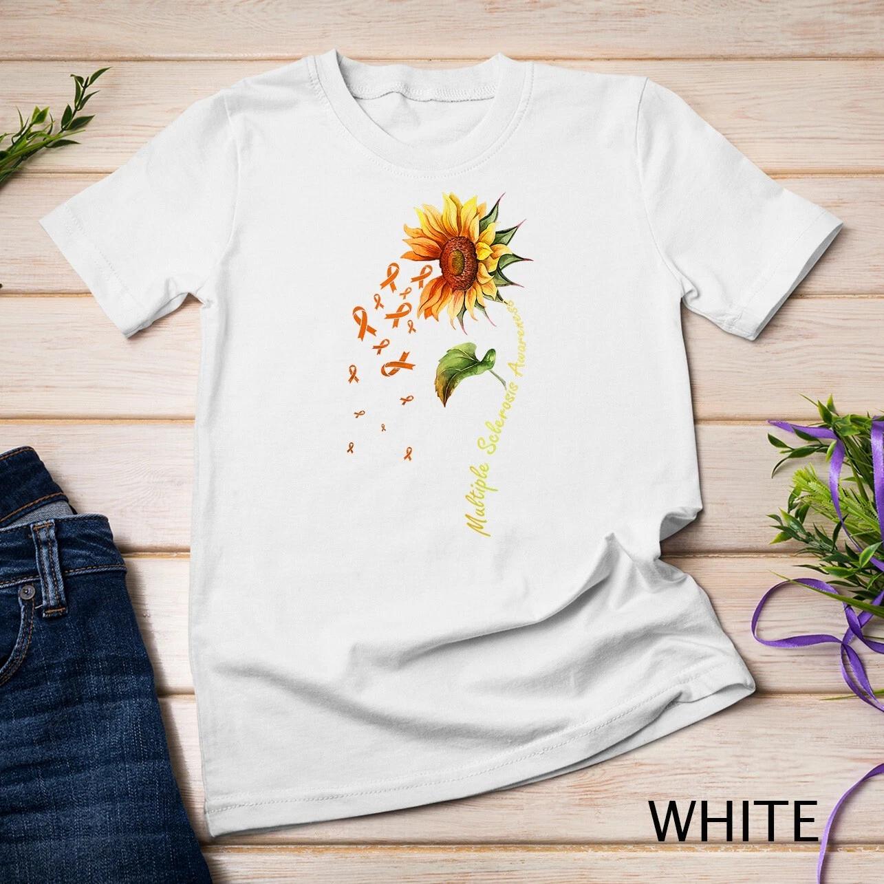 Multiple Sclerosis Awareness Sunflower Shirt MS Awareness Unisex T-shirt L
