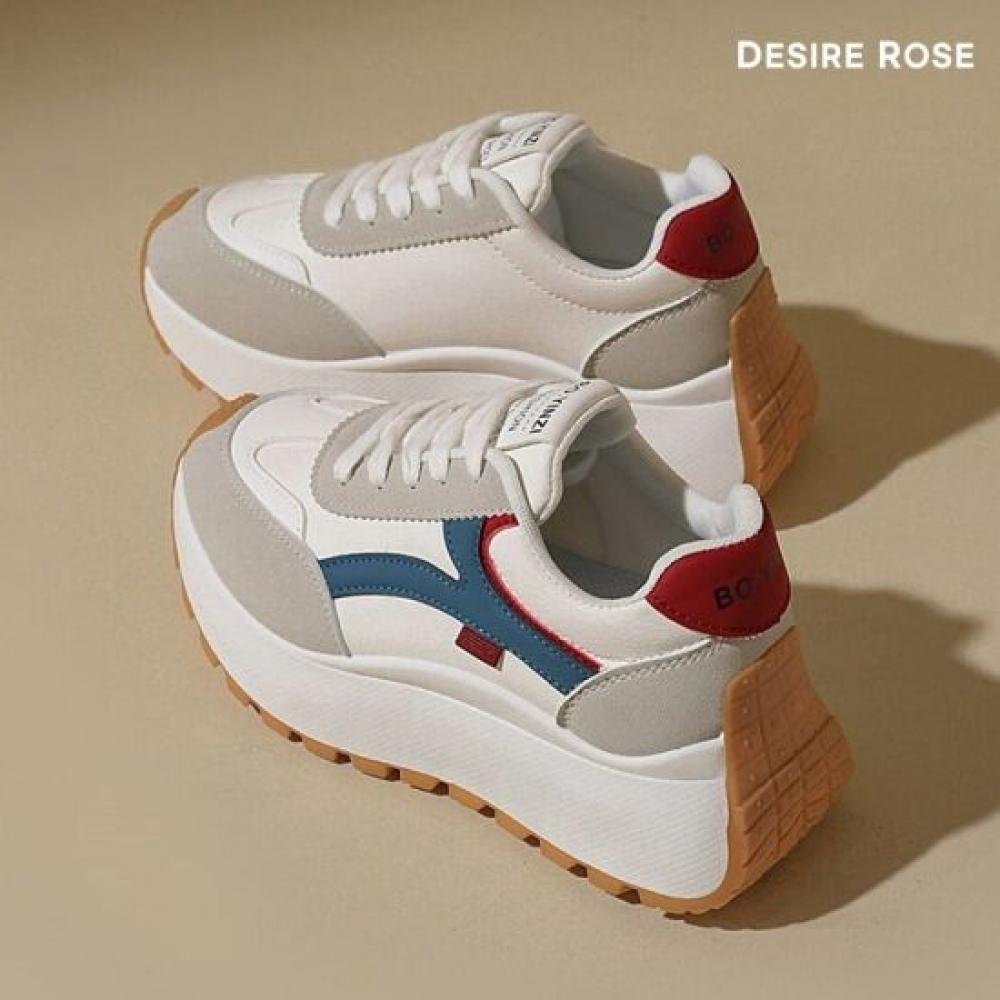 DeSire RoSe Women S Leather Height increaSing SneakerS 5cm
