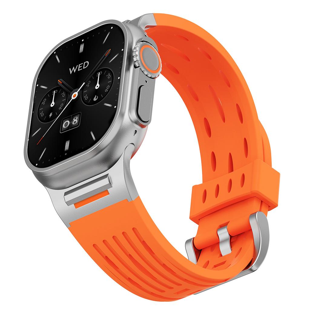 3 Style New Sport Band For Iwatch Ultra 3/2 49mm 42 44 45 46mm Silicone Strap For Apple Watch Series 11 10 9 8 7 6 SE3 Bracelet