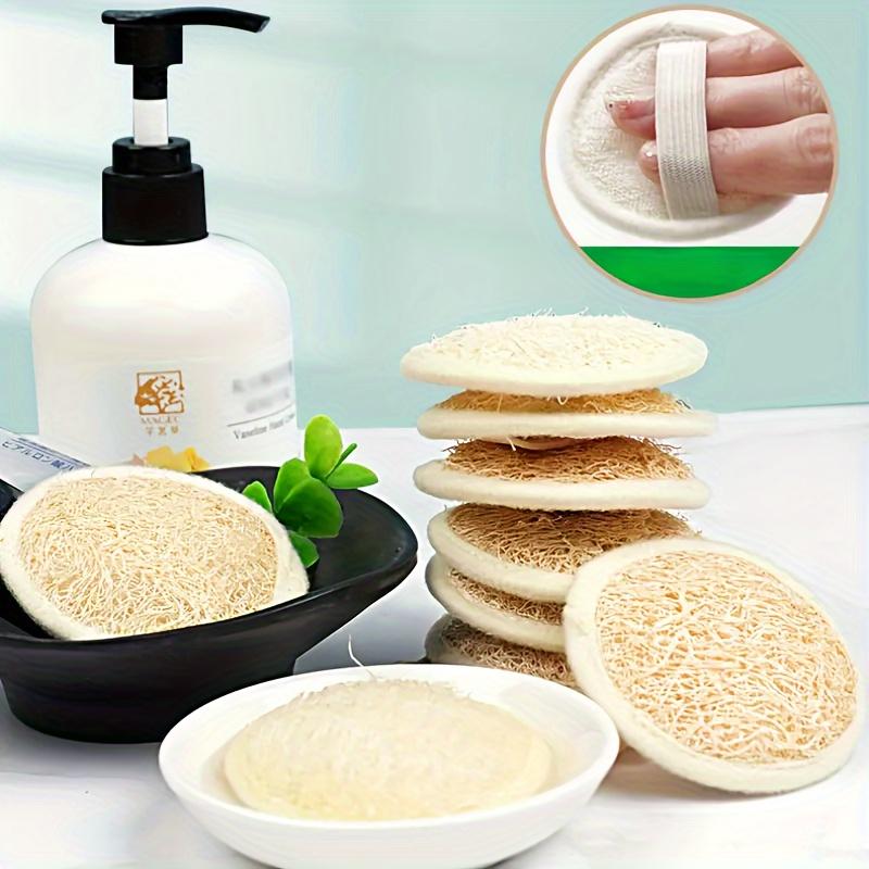 3PCS Loofah Glove Face Wash Cleaning Towel Exfoliating Sponge Deep Cleansing Makeup Remover Facial Cleansing Pad