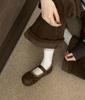 Popular Soft-soled Ugly Cute Boken Shoes 2025 New Spring and Summer Shallow Mouth Flat-soled Single Shoes Women's Versatile Mary Jane Shoes