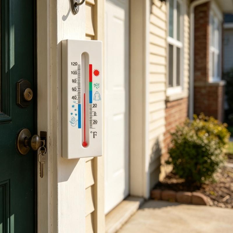 Fake Thermometers Outdoor Key Hider Box For Secure Storage Of Spare Keys And Small Valuables In Gardens