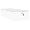 Ottoman Bed with Mattress White 90x200 cm Faux Leather
