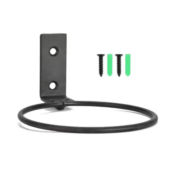 Inel practic pentru suport pentru ghiveci, cu încărcare bună, montat pe perete, inel pentru suport de jardinier din metal, ușor de instalat, pentru casă