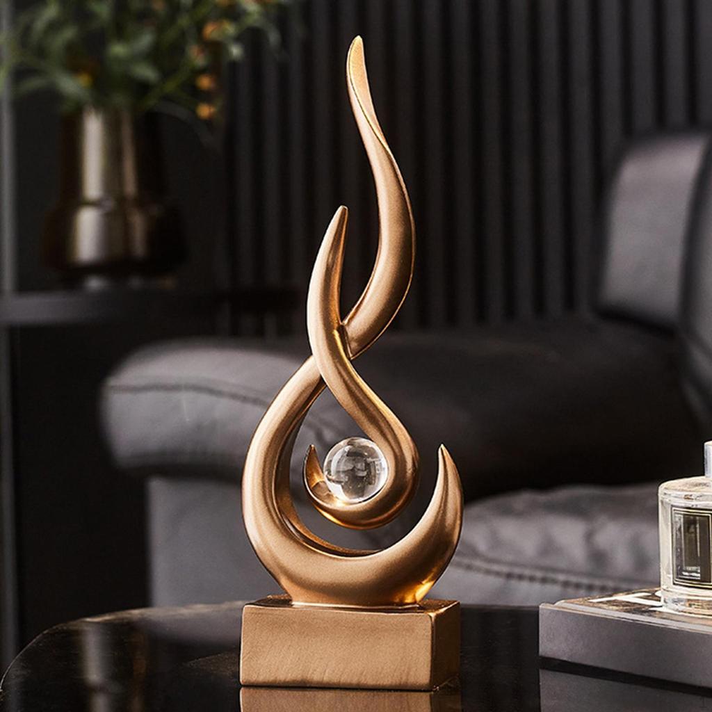 Resin Statue Tabletop Figurine Gift Artwork Decoration Abstract Crafts Ornament Sculpture for