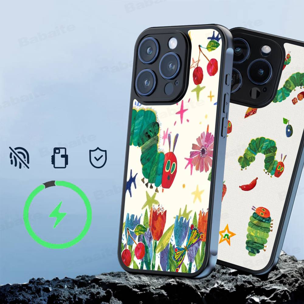 The Very Hungry Caterpillar For Magnetic Wireless Phone Case For IPhone 11 12 13 14 15 16 17 Pro Max Plus Cover