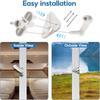 2 Sets of Pontoon Boat Gate Latch Replacement Safety Door Latches Kit Plastic