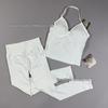 TK Sports Fitness Set: Back-Beauty Halter Tank & Longline Strappy Yoga Wear