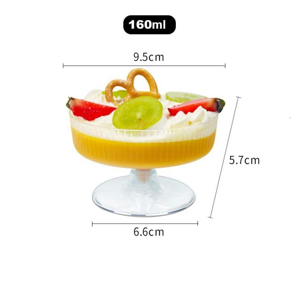 Plastic Martini Glasses Detachable Transparent Champagne Glass Champagne Tower Disposable Ribbed Martini Glasses