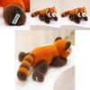 Süßes liegendes Roter Panda Plüschtier Puppe Für Kinder Schlafzimmer Dekor