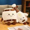 Kawaii Musical Instrument Plush Pillow Human Figured Smiling Face Cushion Piano Guitar Drum Decor Plushie Birthday Gift