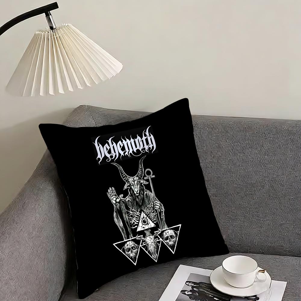 BBEHEMOTH Band Cushion Cover Pillowcase Ultra Soft Skin Friendly Fabric Cloud Like Comfort Concealed Zipper