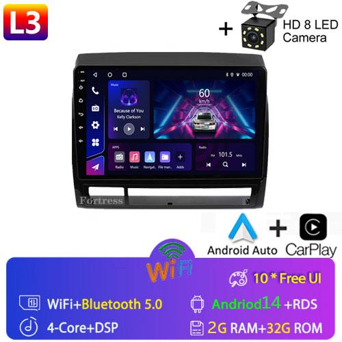2Din 9" Android 13 Car Radio Player For Toyota Tacoma 2 HILUX 2005-2013 Carplay GPS Navi Head Unit 2din Stereo DVD