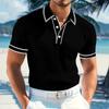 New Men's Polo Short-sleeved Shirt Solid Color for Men Business Casual and Trendy Summer New Men's Short-sleeved Polo Shirt