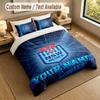 Bedding Set 1 Duvet Cover 2 Pillowcases NSW Blues logo Print Soft Bed Linen Bedroom Decor