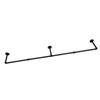 Clothes Rail Wall Mounted Hanging Bar Rack Detachable Retro Industrial Pipe Style Garment Rail
