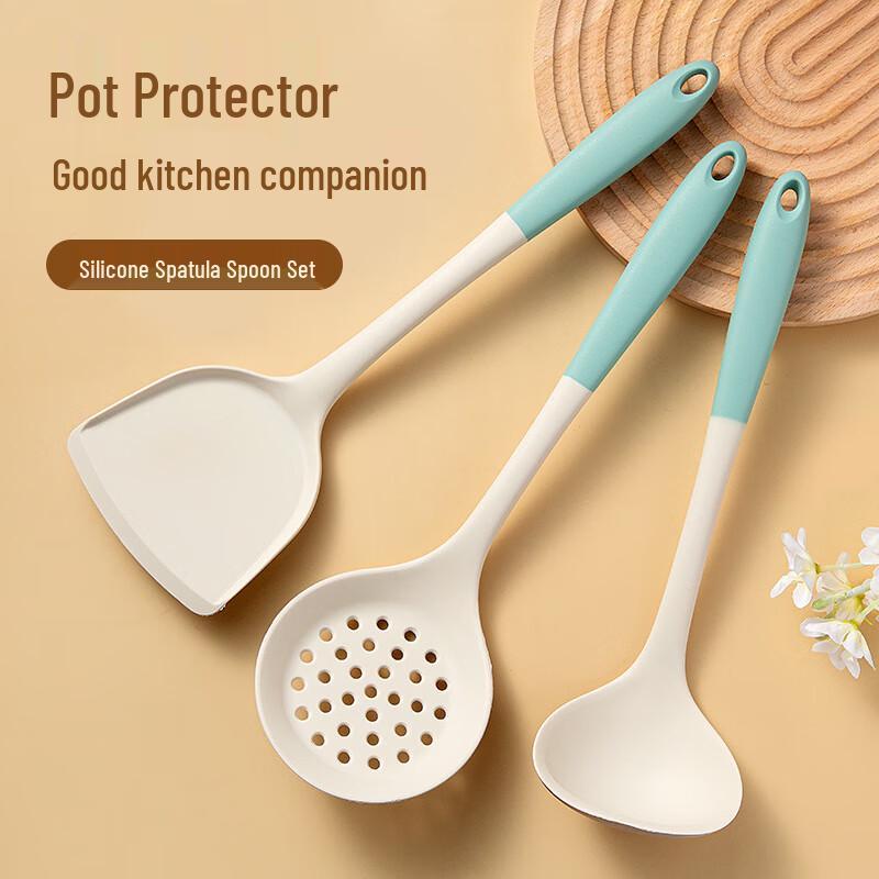 Pabei Heat-Resistant Silicone Spatula and Ladle Set