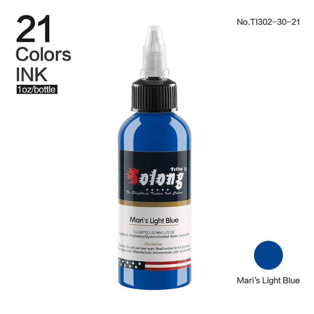30ml/lahev Profesionální tetovací inkoust pro Body Art Přírodní rostlinná mikropigmentace Pigment Permanentní tužka na obočí Oční linky na rty Body Arts 1oz