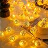 Mini Mirror Disco Ball Lights Waterproof LED String Light Holiday String Lights  for 70s 80s Disco