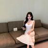 Gentle Wind White Suspender Halter Dress Children's Summer 2026 New Seaside Vacation Temperament Beautiful Long Dress