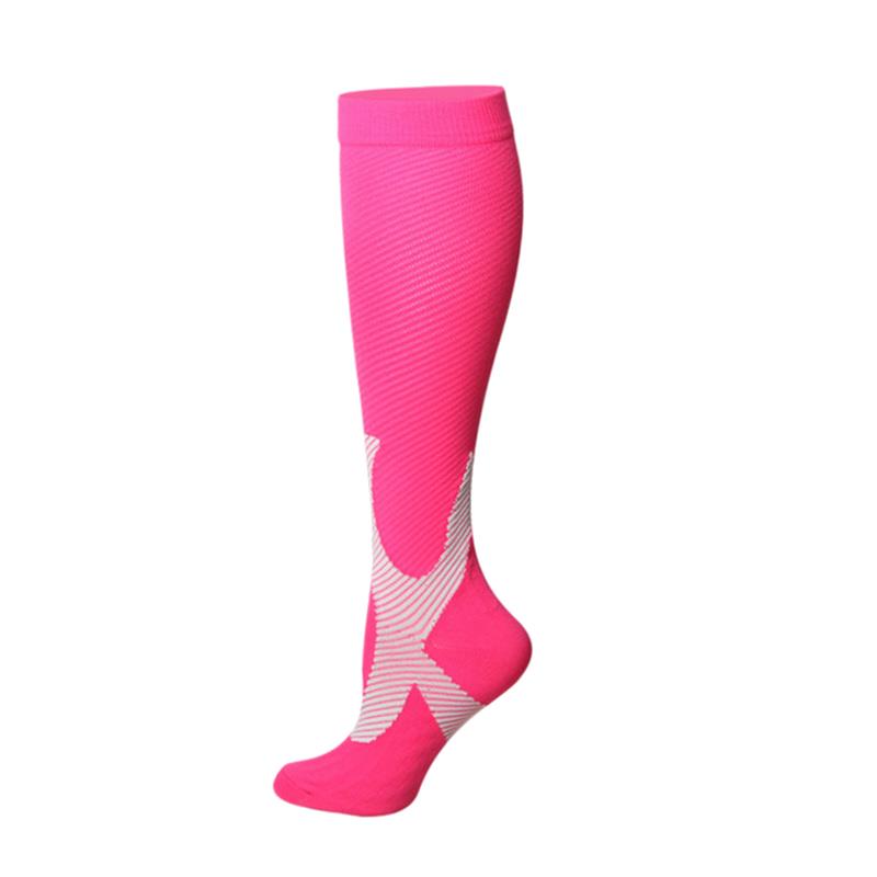 1 Pair Running Graduated Pressure Leg Area Warmers 20-30Mmhg For Running Marathon Cycling Football Varicose Veins Hosiery For Men'S Active Socks