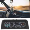 HUD Display, Universal Light-Sensing LCD Screen for Cars with Slope Meter and Overspeed Alarm