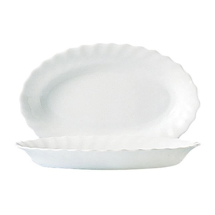 Plat À Gratin Luminarc Trianon Blanc Verre (22 Cm) (24 Unités)
