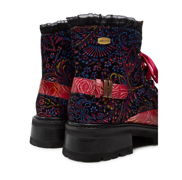 Laura Vita Kouleo 47 Burgundy Ankle Boots