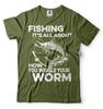 Fishing T-shirt Funny Fishing Birthday Father's Day Gift T-shirt Fisherman Hobby