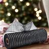 Deco Net Ribbon 10 Inchx10Yard Metallic Poly Deco Net Ribbon For Christmas Wreath Crafting Wrapping Home Decoration