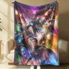 Retro Comic Spider-Man Flannel Blanket Soft Warm Fluffy Lightweight Throw Sofa Couch Bed Cover Nap Shawl Teens Man Cave Decor