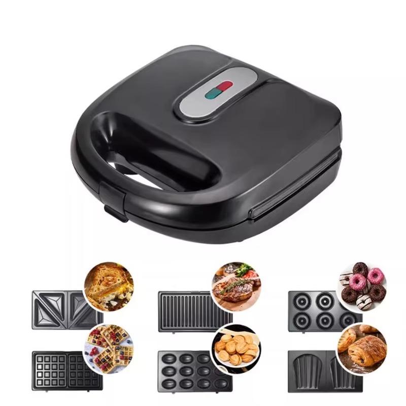 Mini Non 6-in-1 Sandwich Maker Removable Breakfast Home Waffle Maker Sandwich Maker Toaster