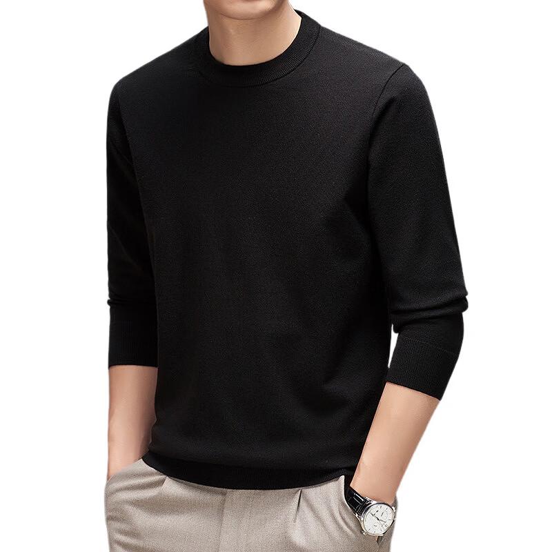Yalu Men's Casual Round Neck Knit Sweater