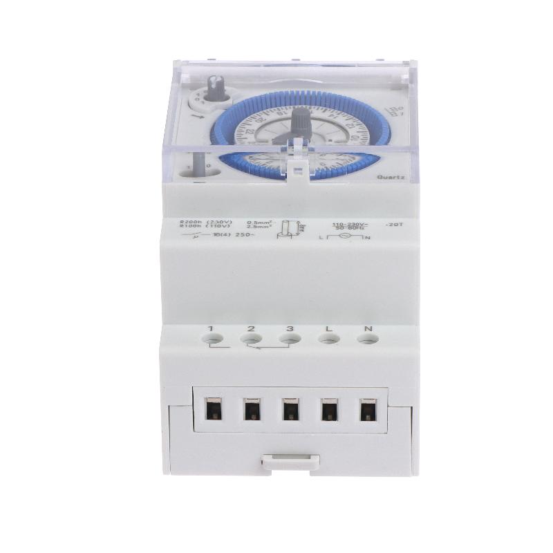 Sul181D Industrial Time Control Switch 110-230V Time Relay 24-Hour Time Control Switch Track Installation Mechanical Timer